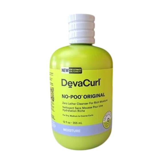 Devacurl NO-POO Original Zero Lather Cleanser, 12 Oz Deva Curl NEW SEALED - Picture 4 of 6